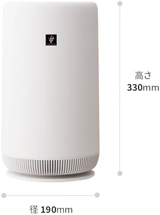 シャープ 空気清浄機 FU-SC01-W プラズマクラスター 7000 おすすめ畳数 6畳 360°下吸込み ナイトライト コンパクトタイプ 画像 2