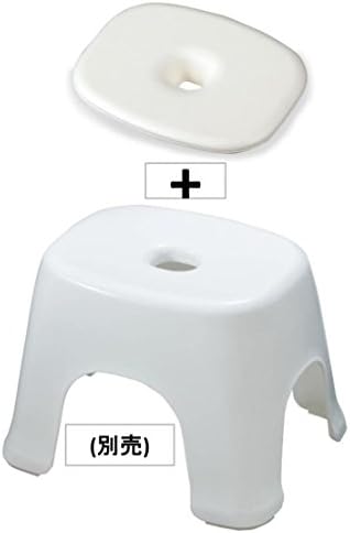 新輝合成 トンボ フロート 風呂イス クッション 抗菌 N30 N25 N20 用 ホワイト 幅25×奥行19.3×高さ3.5cm 日本製 画像 2