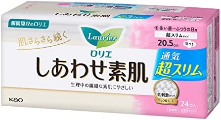 ロリエ エフ しあわせ素肌 超スリム ふつうの日用 羽つき20.5cm 24コ入