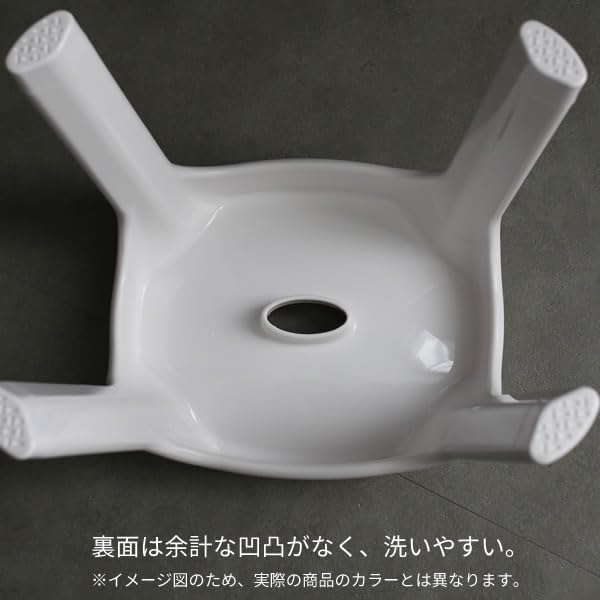【ザッカLab.オリジナルセット】アスベル Emeal エミールS 風呂椅子セット【手おけ+湯おけ+風呂イス】座面高さ35cm グレー ｜ バスチェア バススツール 手桶 湯桶 風呂いす ニュアンス くすみ カラー バス用品 腰掛け 浴室 洗い場 抗菌 画像 4