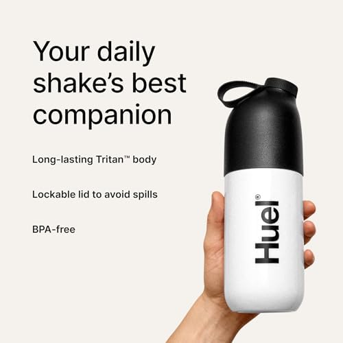 Huel（ヒュエル）シェイカー ブラックエディション＆Huelパウダー用 タイパ重視の完全栄養食に最適 ミール代替に便利なプロテインシェイカー 目盛り付き 国内正規品 画像 2