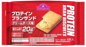 トップバリュ プロテイン ブランサンド クリームチーズ味 ４枚入×10個 画像 2