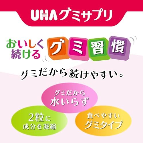 UHA グミサプリ 鉄 20日分 40粒 1日2粒 グレープ味 画像 3