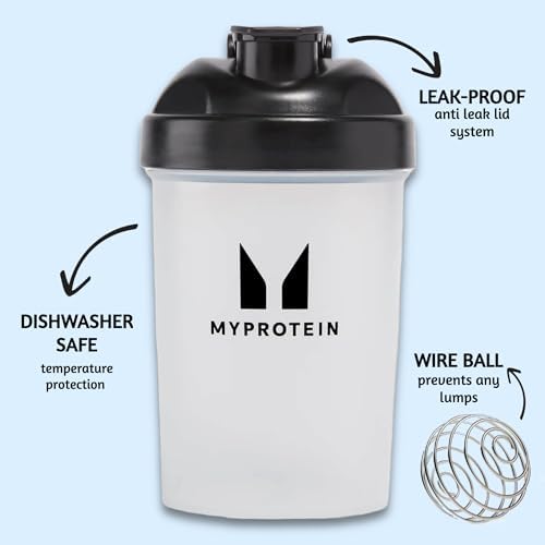 Myprotein ユニ 大人用 ミニボトルシェイカー - ブラック、400ml(1パック) 画像 2