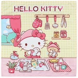 サロンジェ サンリオ ナフキン 3枚 セット キティ 43×43cm 30601 画像 2