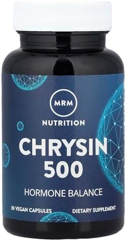MRM Nutrition, クリシン500、ヴィーガンカプセル30粒（1粒あたり500mg） | 純粋な5,7-ジヒドロキシフラボン、健康的なホルモンバランスをサポート、ビーガン&グルテンフリー