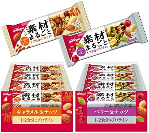 ケロッグ 素材まるごとプロテインバー 2種セット ) 12個 (x 2) 【セット買い】