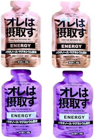オレは摂取す エナジージェル 2味セット (4本(グレープ2、ピーチ2))
